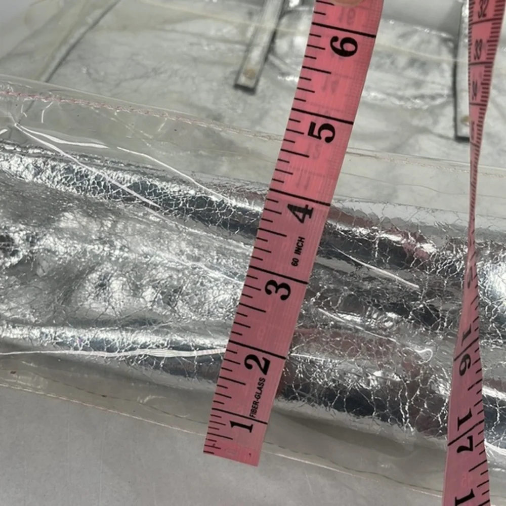Aldo Clear and Silver Beach Bag‎